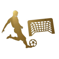 FOTBAL Topper dekorace na dort Fotbalista a branka