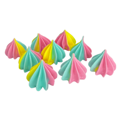 Meringues Slado Colorful 9 meringues ready for decoration