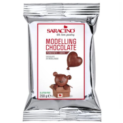 Czekolada plastyczna do modelowania BRĄZOWA 250 g Saracino