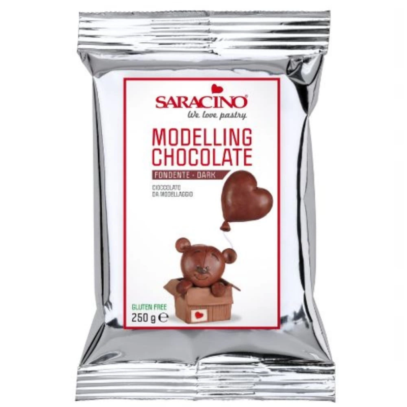 Plastic chocolate WHITE 1 kg Saracino