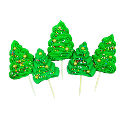 Zuckerdekoration Slado Weihnachtsbäume Baiser 5 Stück