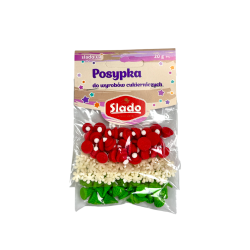 Posypka Slado MINI Beziki świąteczne 20g czapeczki śnieżynki choinki