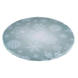 Podkład pod tort PC SNOWFLAKES SZTYWNY 25 cm