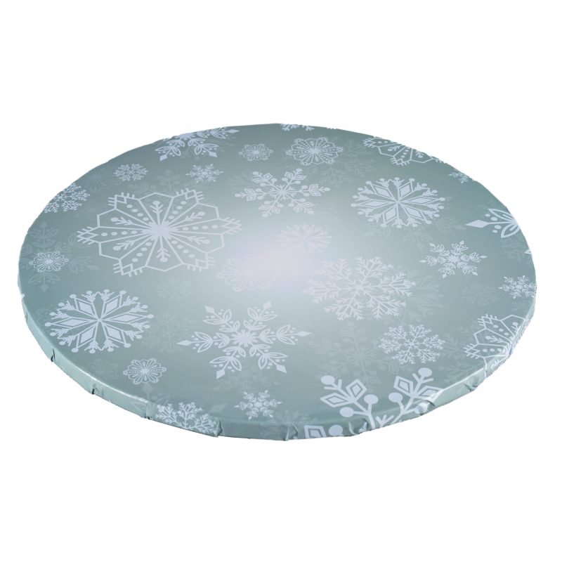 Podkład pod tort PC SNOWFLAKES SZTYWNY 25 cm