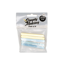 Patyczki akrylowe ZŁOTE MINI 7,5 cm 10 szt do lodów i cakesicles