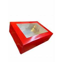 Package for 12 RED cupcakes, height 10,5 cm