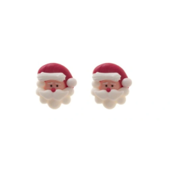 Zuckerdekorationen WEIHNACHTSMANNKOPF 2 Stück