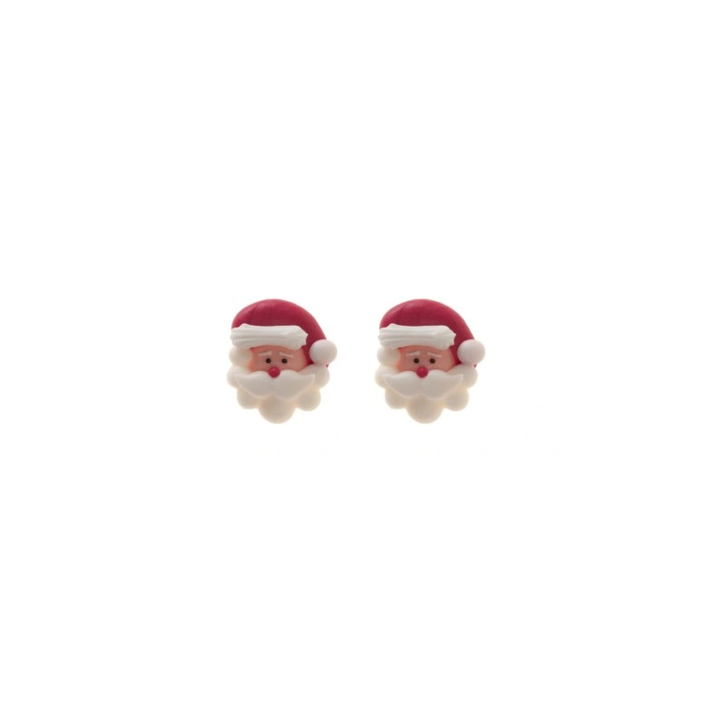 Cukrové ozdoby SANTA'S HEAD 2 kusy