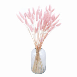 Suszone kwiaty Ozdoba na tort Suszki Lagurus jasny róż 20 gałązek