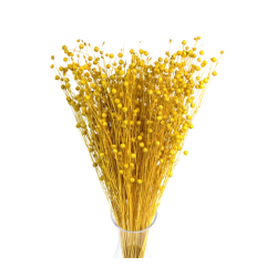 Dried flowers Cake decoration Tinsel yellow 10 branches
