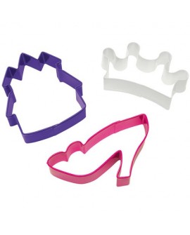 Wilton sada vykrajovátek 3 ks – Princess Castle Crown Shoe