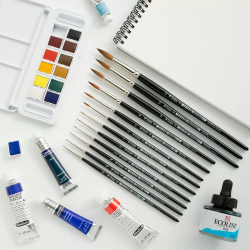 Präzisionspinsel Größe 1 für Detailmalerei Natürliches Zobelhaar