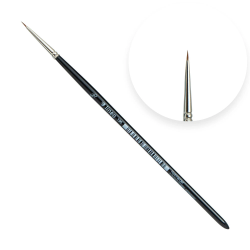 Precision Brush Size 1 for detail painting Natural sable hair