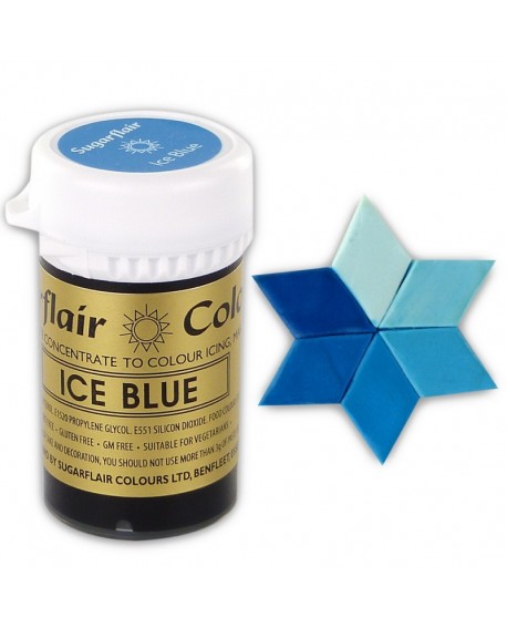 Lebensmittelfarbe,Gel Sugarflair blau Ice Blue