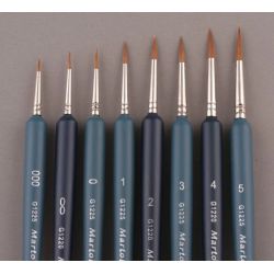 Precision Brush Size 1 for detail painting Natural sable hair