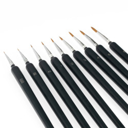 Precision Brush Size 1 for detail painting Natural sable hair