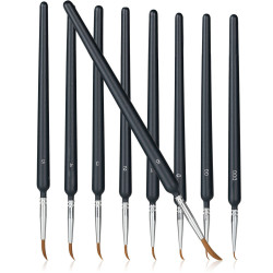 Pędzelek precyzyjny Kangrui ROZMIAR 000 do malowania detali Naturalne włosie sobola