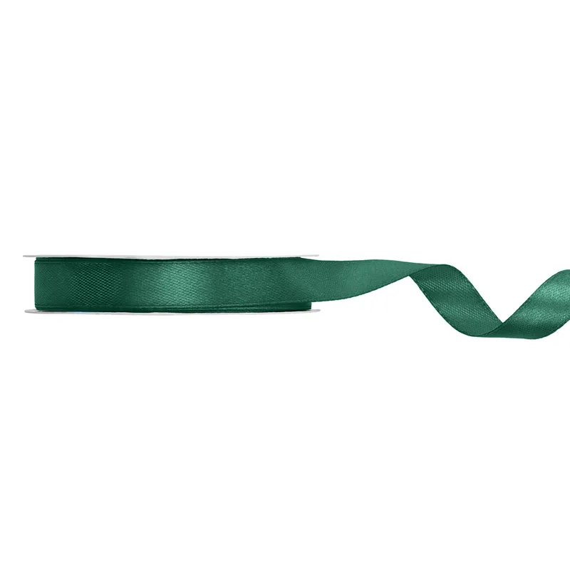 Wstążka satynowa 12mm ZIELONY BUTELKOWY 25m
