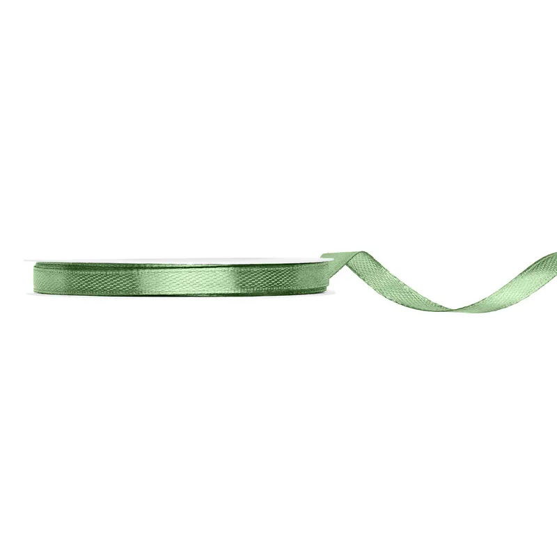 Satin ribbon 6mm SAGE GREEN 25m