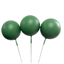 Topper BALLS Green Matt Cake decoration 20 pcs
