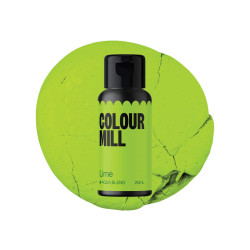 Barwnik Colour Mill Aqua Blend 20ml do lukru, bez, makaroników LIME