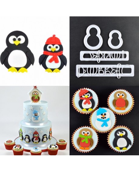 Wykrawaczki FMM PINGWIN/ BAŁWANEK 2 rozmiary Foremka Wykrawaczka