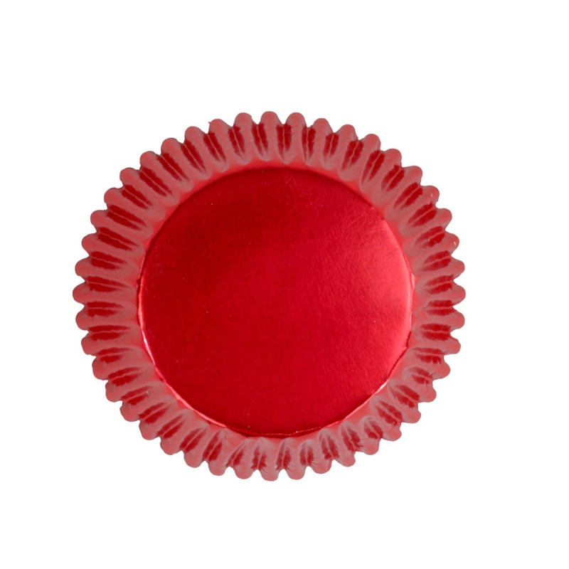 PME Cupcake betétek 30 db Fóliázott PIROS