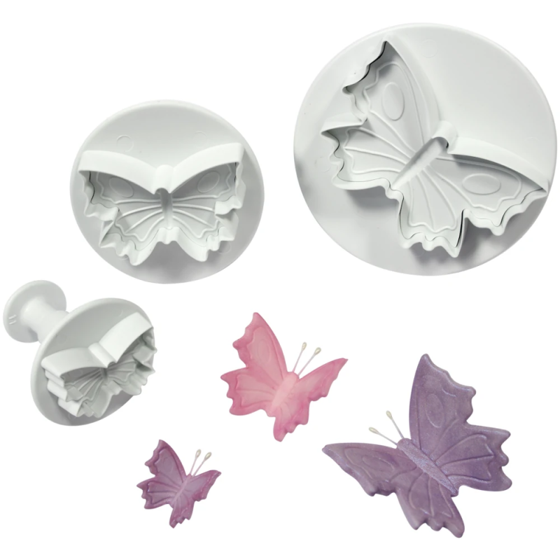 Dies with a plunger, 3 pcs. Butterflies