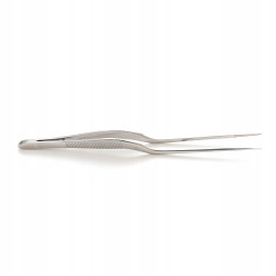Curved tweezers 14 cm