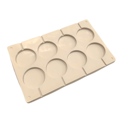 Silicone mold for lollipops WHEELS 8 pcs