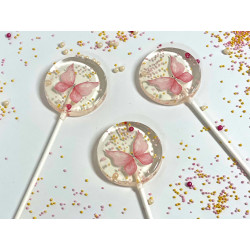 Silicone mold for lollipops WHEELS 8 pcs