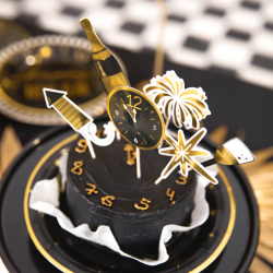 Pikery SYLWESTER 6 szt. Topper Szampan