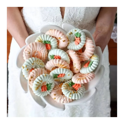 2 féle szultána tortakészlet Nyitott habcsók Rozetta