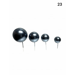 BALLS Topper Graphite Metalic Cake decoration 20 pcs