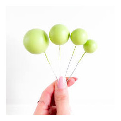Tortenauflegerkugeln Limettenmatte 20 Stück
