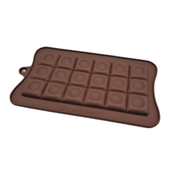 Silicone mold for chocolate squares
