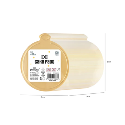 Banquet tray gold 10 cm round 100 pcs tray pad