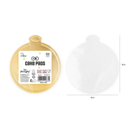 Banquet tray gold 10 cm round 100 pcs tray pad