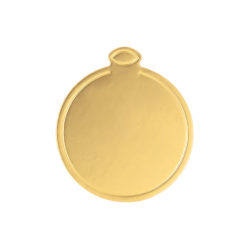 Banketttablett gold 10 cm rund 100 Stück Tablettunterlage