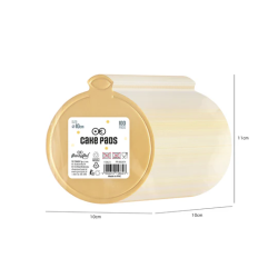 Banquet tray gold 10 cm round 100 pcs tray pad