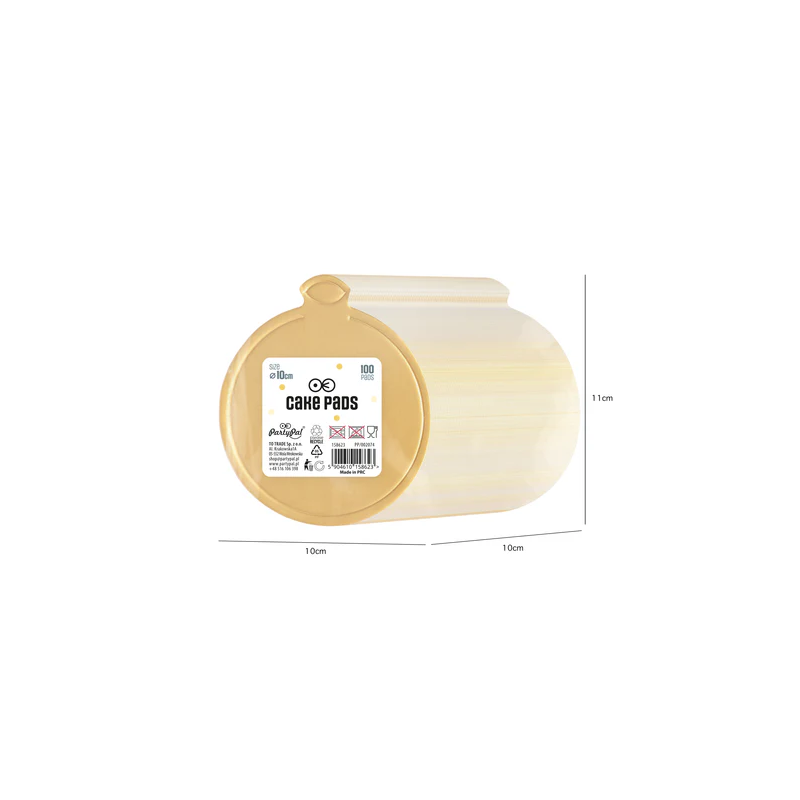 Banketttablett gold 10 cm rund 100 Stück Tablettunterlage Banketttablett gold 10 cm rund 100 Stück Tablettunterlage