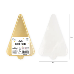 Banketttablett gold 10 cm rund 100 Stück Tablettunterlage