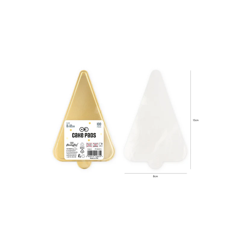 Banketttablett gold 10 cm rund 100 Stück Tablettunterlage