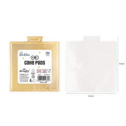 Banquet tray gold 10 cm round 100 pcs tray pad