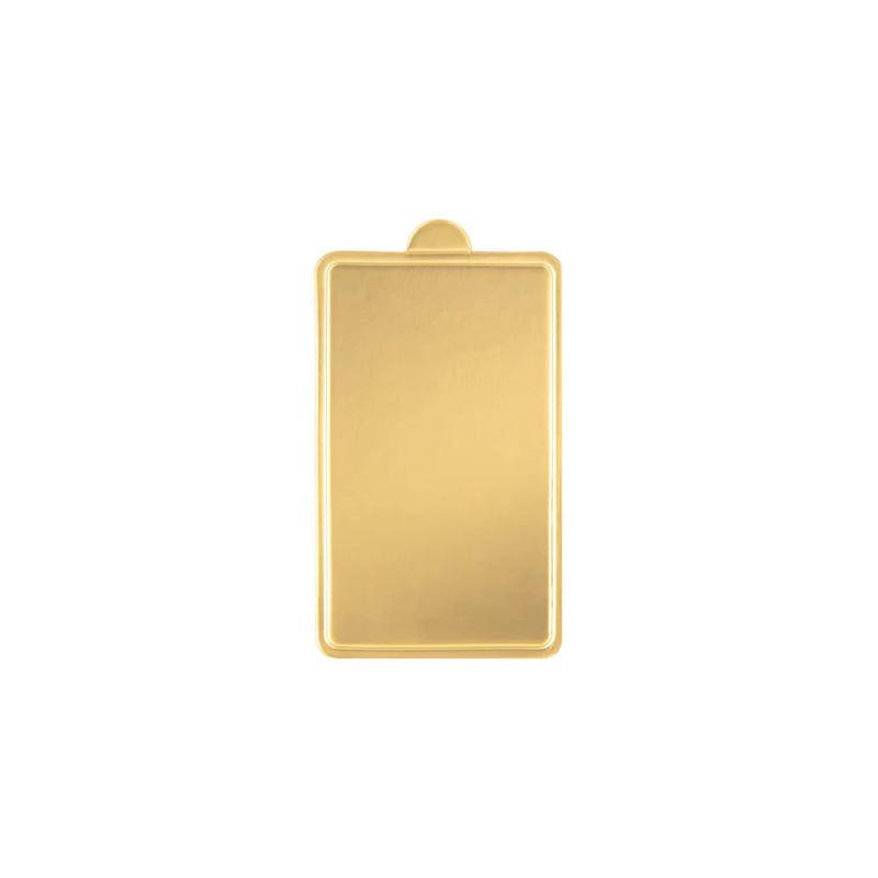 Banketný podnos PP zlatý 6x10 cm obdĺžnikový 100 ks prestieranie