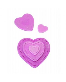 PME metal heart punches - metal hearts 3 pcs