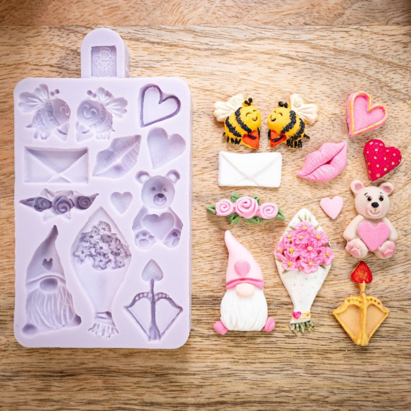 Katy Sue Seahorse silicone mould 4 designs