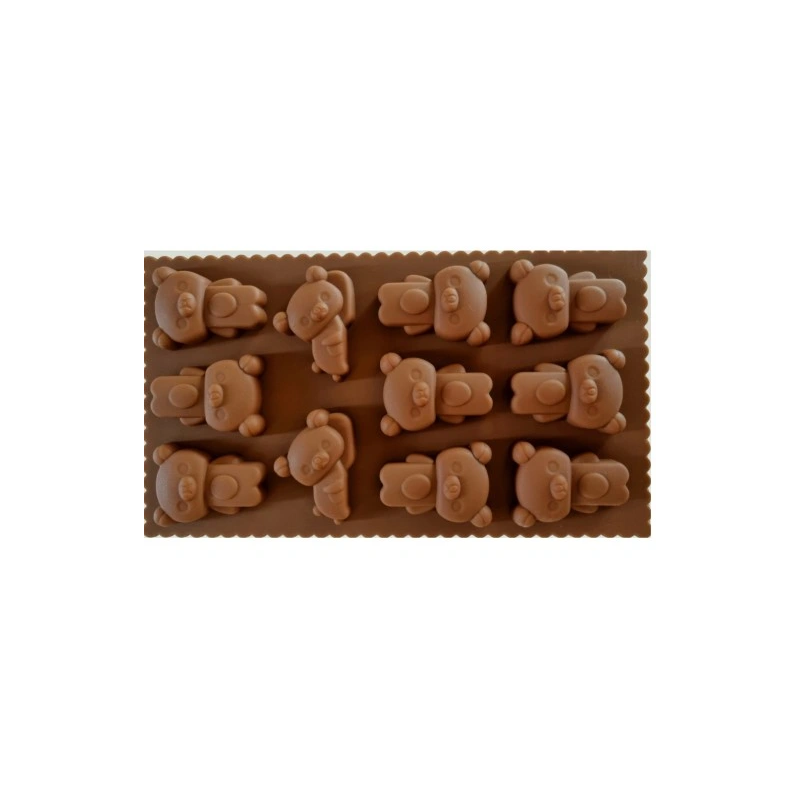 Silikonform Weihnachtsmuster 3,5 cm 12 Schlitze