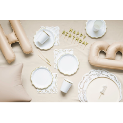 PD Candles Tall Beige 12 pcs. Elegant 14 cm Pale Pink