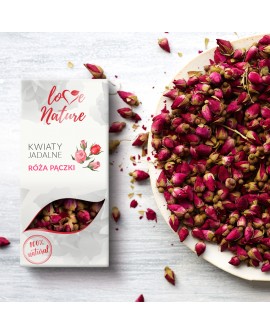 Kwiaty jadalne Love Nature Róża Pączki 60g
